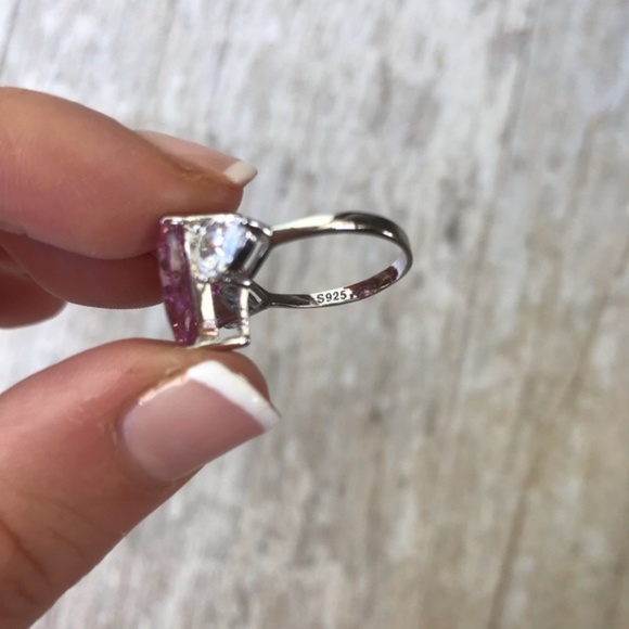 Pink Diamond CZ Ring Size 6 - Picture 3 of 8